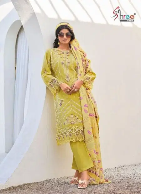 Tasrif 1005 by Shree Cotton Dupatta Cotton Embroidered Salwar Kameez

